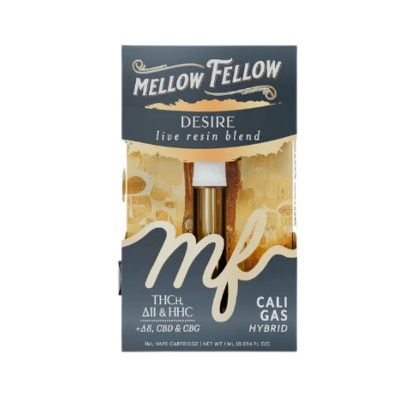 Mellow Fellow 1ml Live Resin Vape Cartridge - Cali Gas (Hybrid)